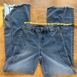 Sincerely Jules Distressed Blue Flare Jeans